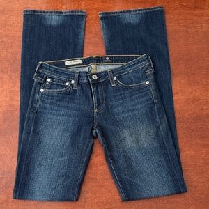 AG Adriano Goldschmied “The Angel” Dark Wash Low Rise Bootcut Jeans Sz 25 NWOT
